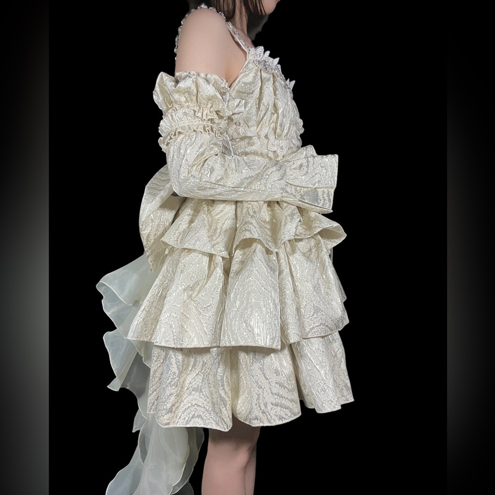 Jacquard Pattern Princess Dress - Picture 3 of 5